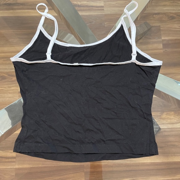 GUESS crop tank top, Size S/M, Black White Gold - Picture 3 of 4